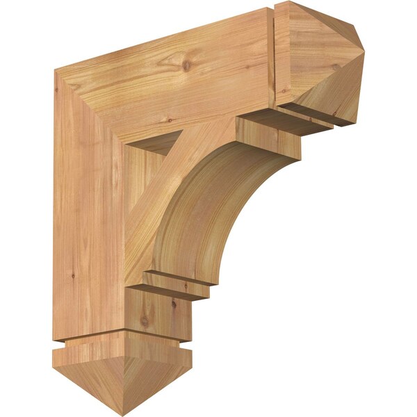 Ekena Millwork Imperial Arts & Crafts Smooth Bracket, Western Red Cedar, 5 1/2"W x 20"D x 20"H BKT06X20X20IMP03SWR - main